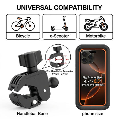 M-108 WP-D MOBILE HOLDER WITH DAMPNER FOR MOTORCYCLE