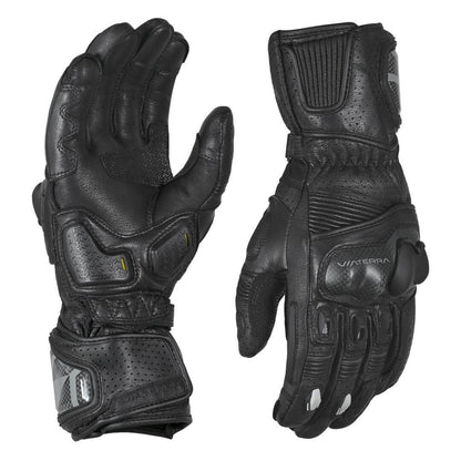 ViaTerra Grid – Riding Black full gauntlet Gloves - AH Helmets