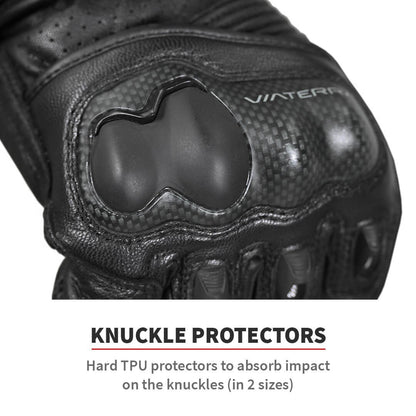 ViaTerra Grid – Riding Black full gauntlet Gloves - AH Helmets