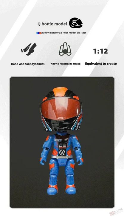 Flash Motorcycle Model Simulation Racer Motorcycle + Rider Set
