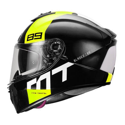 MT Blade 2sv 89 Gloss Fluorescent Yellow Helmet - AH Helmets