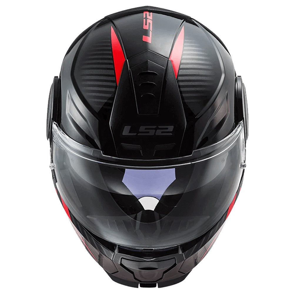 LS2 FF902 Scope Skid Gloss Black Red Helmet - AH Helmets