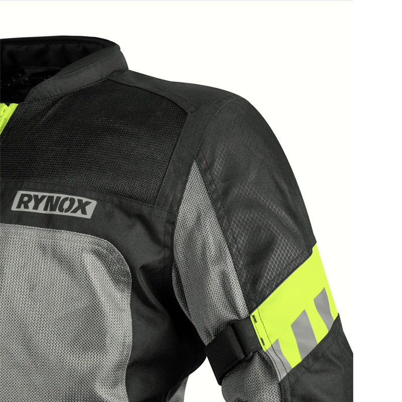 Rynox Helium GT 2 Hi-Viz Green Jacket - AH Helmets