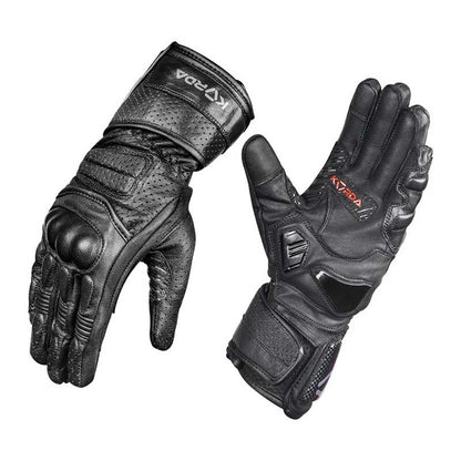 Korda Track Full Gauntlet Riding Black Gloves