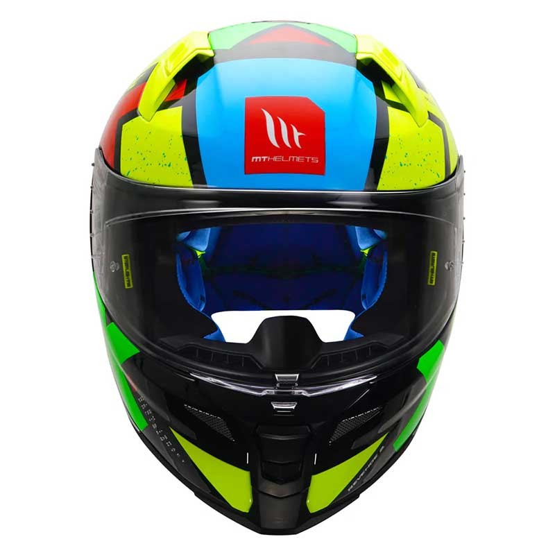 MT Revenge 2 Light Gloss Flo Yellow Helmet - AH Helmets