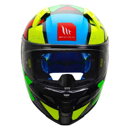 MT Revenge 2 Light Gloss Flo Yellow Helmet - AH Helmets