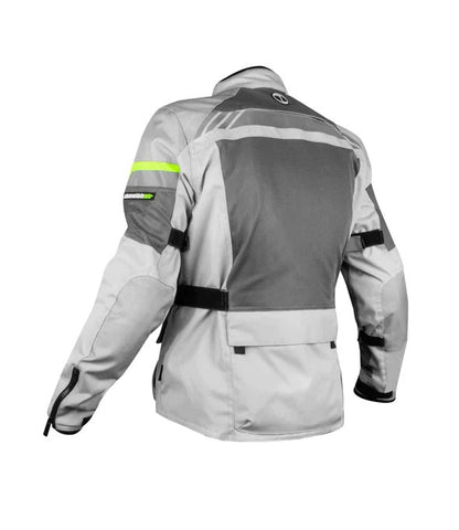 Rynox Stealth Air Pro Grey Hi-Viz Green Riding Jacket