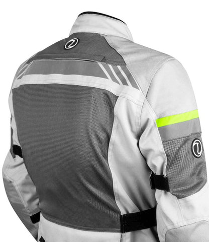 Rynox Stealth Air Pro Grey Hi-Viz Green Riding Jacket
