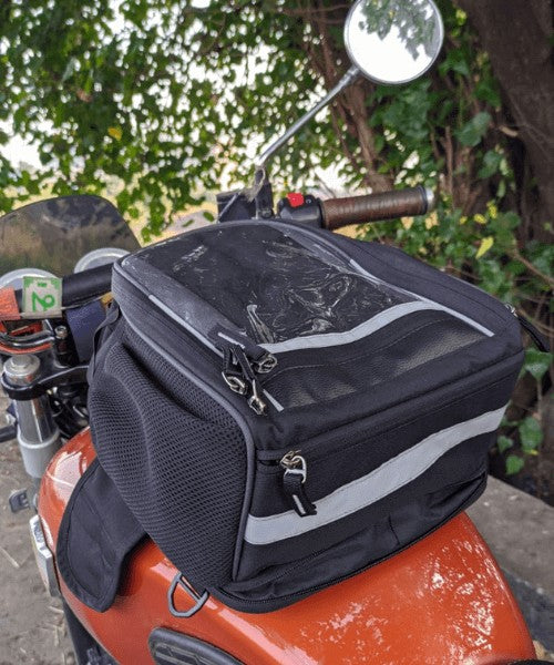 Tryka Gears Ride Mate Tank Bag- Black (18L) - AH Helmets