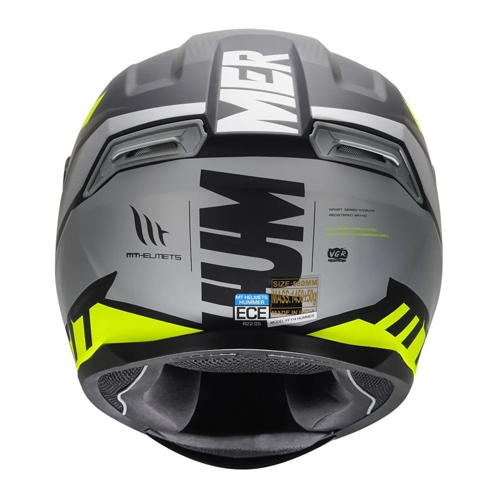 MT Hummer Brick Matt Yellow Helmet - AH Helmets