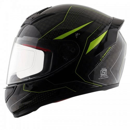 Axor Rage Carbon Warfare Big Checks Neon Yellow Helmet - AH Helmets