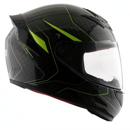 Axor Rage Carbon Warfare Big Checks Neon Yellow Helmet - AH Helmets