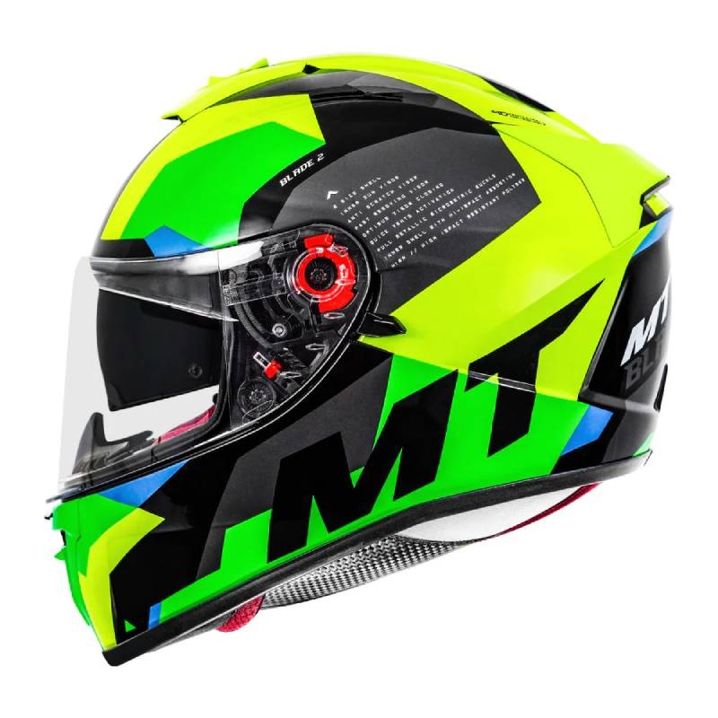 MT Blade 2SV Fade Gloss Fluorescent Yellow Helmet
