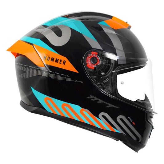 MT Hummer Tubex Gloss Flo Orange Helmet