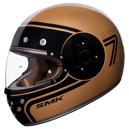 SMK Retro Seven Gloss Copper Black (GL720) Helmet