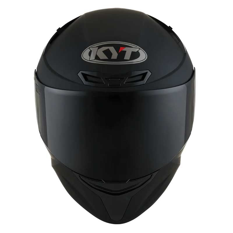 KYT TT Course Plain Matt Black Helmet - AH Helmets