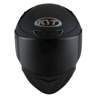 KYT TT Course Plain Matt Black Helmet - AH Helmets