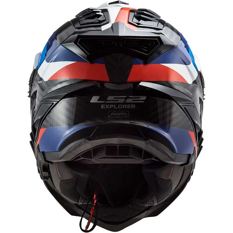 LS2 MX701 EXPLORER Carbon Frontier Gloss Black Blue Helmet - AH Helmets