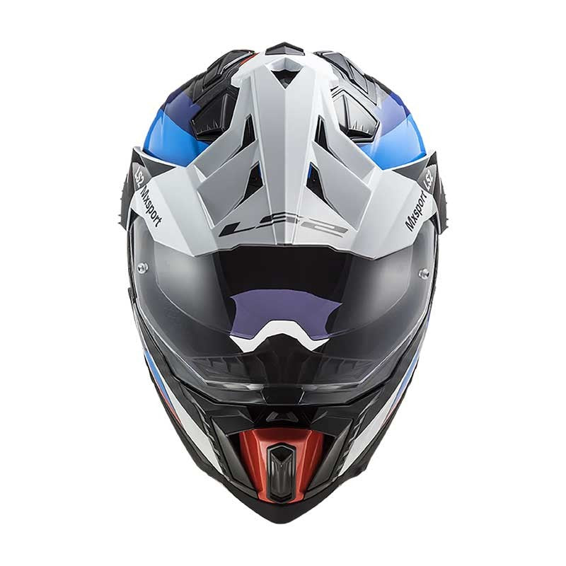 LS2 MX701 EXPLORER Carbon Frontier Gloss Black Blue Helmet - AH Helmets
