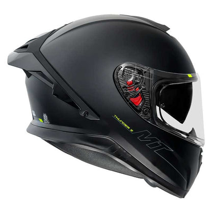 MT Thunder3 Pro Solid Matt Black Helmet