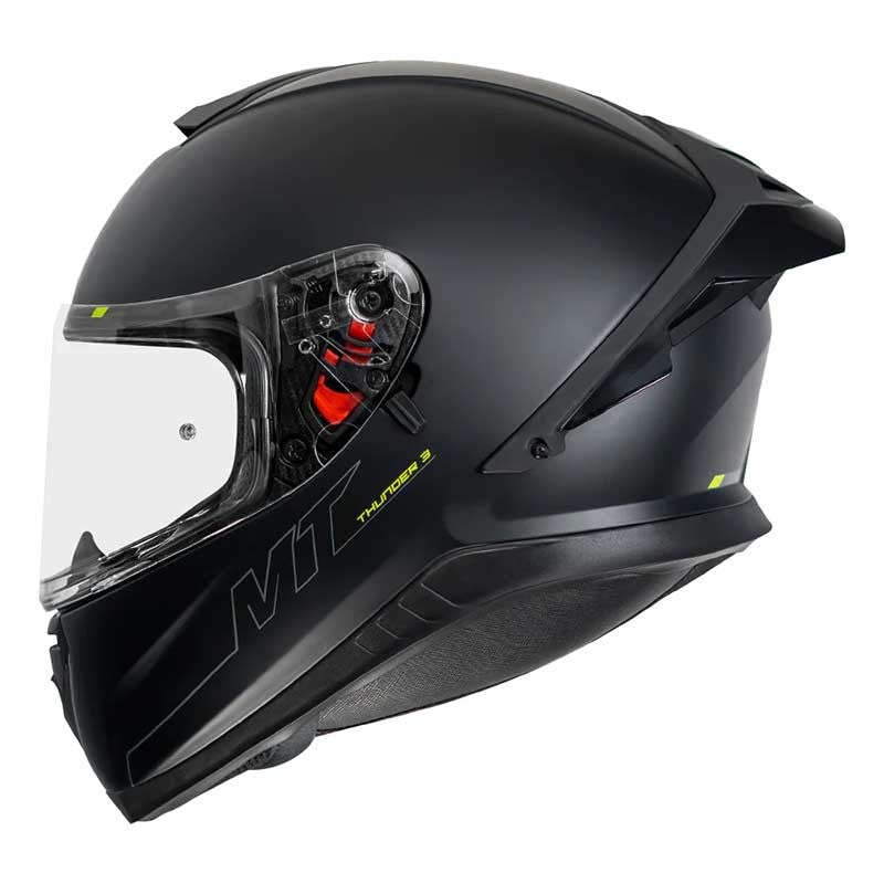 MT Thunder3 Pro Solid Matt Black Helmet
