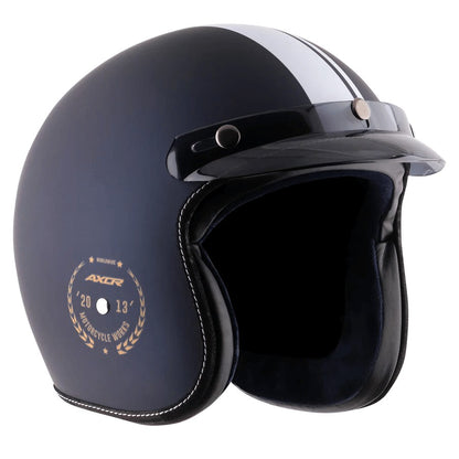 Axor Retro Jet Euro Globe Dull Royal Blue Helmet - AH Helmets