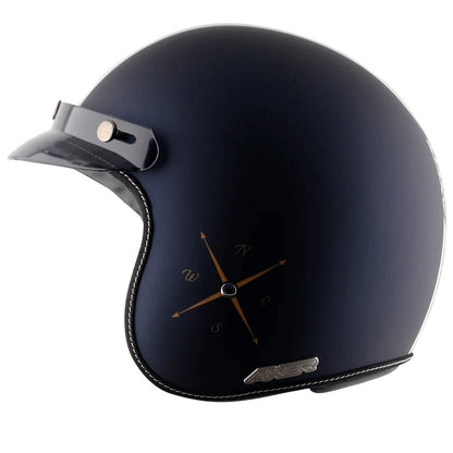Axor Retro Jet Euro Globe Dull Royal Blue Helmet - AH Helmets