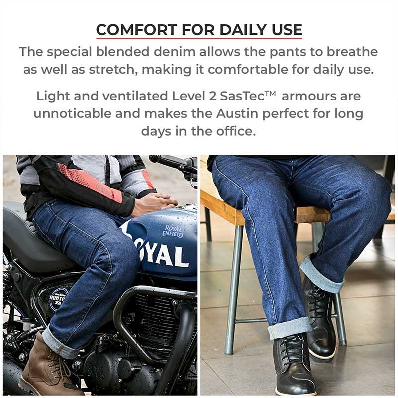 Viaterra Austin – Daily Riding Jeans for Men - AH Helmets