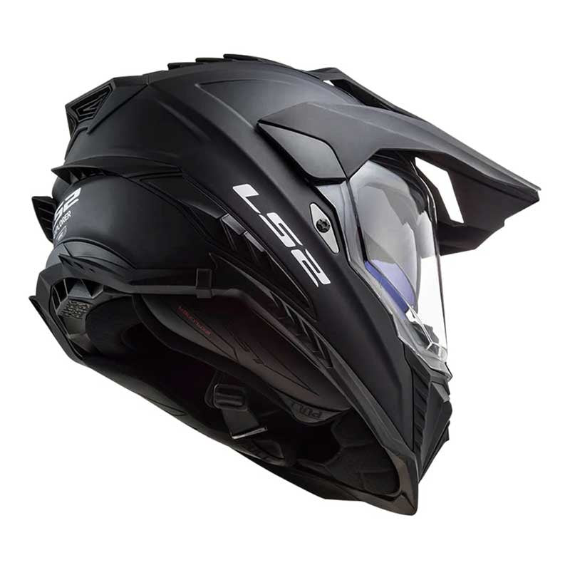 LS2 MX701 EXPLORER PLUS Solid Matt Black Helmet - AH Helmets