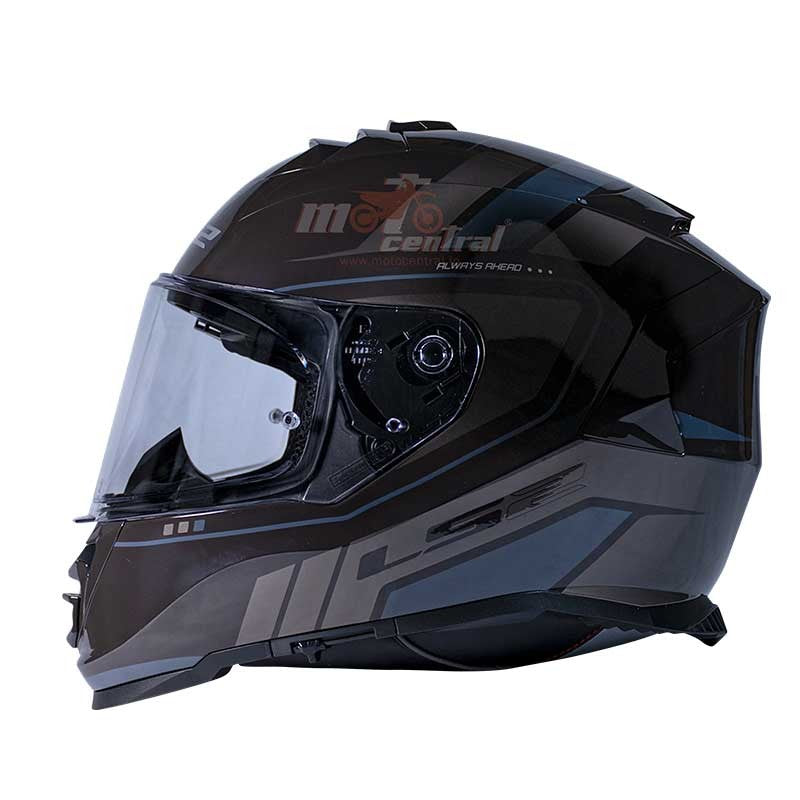 LS2 FF800 Storm II Fist Gloss Black Grey Helmet - AH Helmets