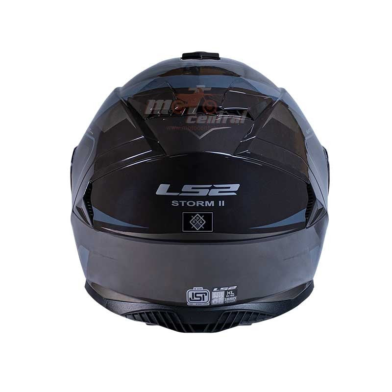 LS2 FF800 Storm II Fist Gloss Black Grey Helmet - AH Helmets