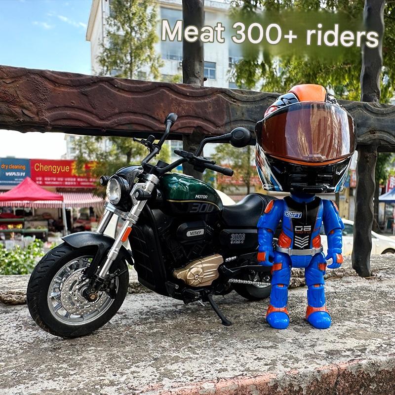 Flash Motorcycle Model Simulation Racer Motorcycle + Rider Set