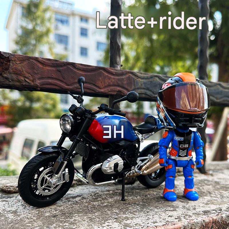 Flash Motorcycle Model Simulation Racer Motorcycle + Rider Set