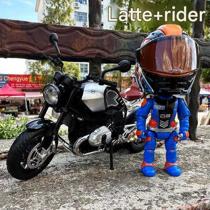 Flash Motorcycle Model Simulation Racer Motorcycle + Rider Set