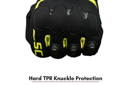 Scala Atlas Gloves Black Hi-Viz Neon - AH Helmets