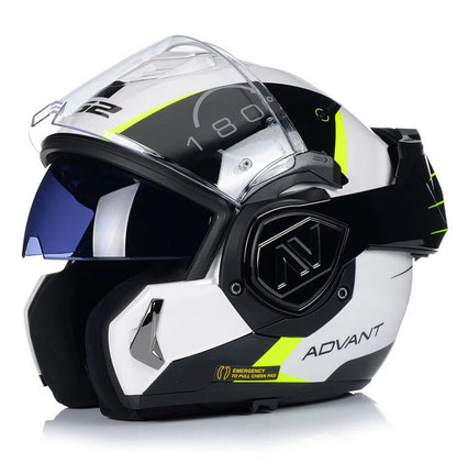 LS2 FF900 Valiant II Advant Codex-Gloss Black White Helmets - AH Helmets