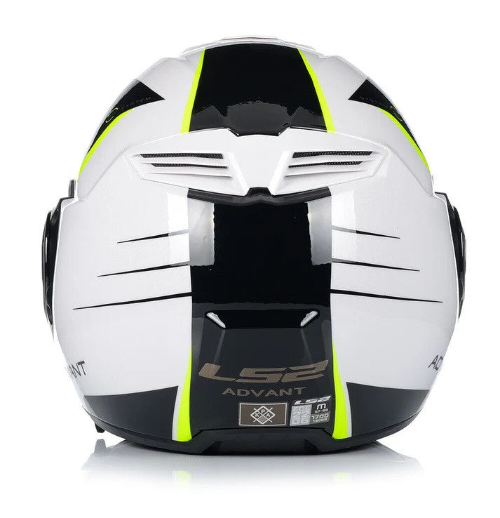LS2 FF900 Valiant II Advant Codex-Gloss Black White Helmets - AH Helmets