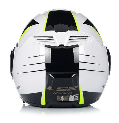 LS2 FF900 Valiant II Advant Codex-Gloss Black White Helmets - AH Helmets