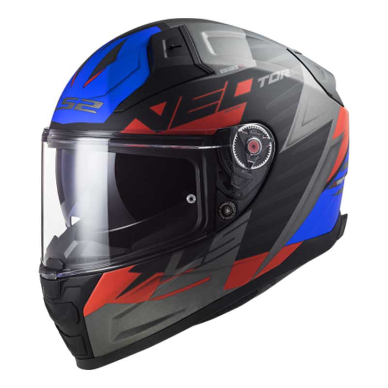 LS2 FF811 Vector II Absolute Gloss Black Red Blue Helmet-06