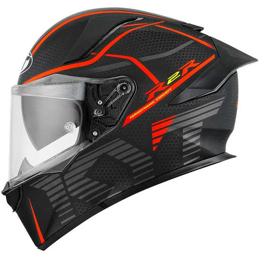 KYT R2R Pro Concept Matt Black Red Helmet - AH Helmets