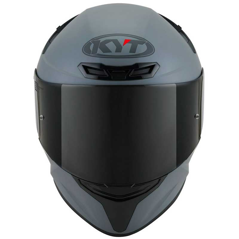 KYT TT Course Plain Matt Grey Helmet - AH Helmets