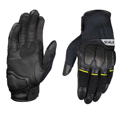 Scala Gears Speed 2 Gloves Black Hiviz - AH Helmets