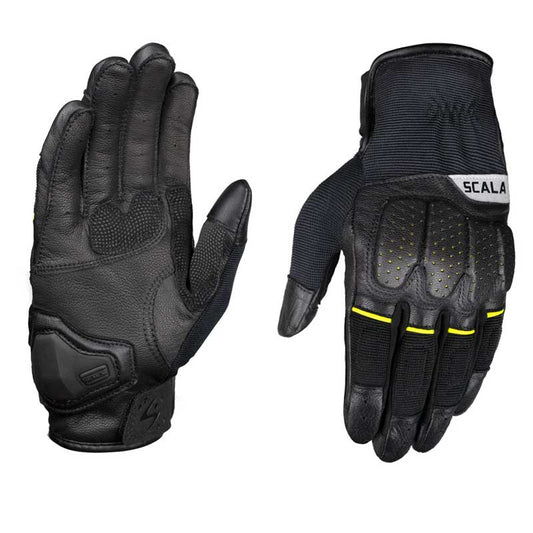 Scala Gears Speed 2 Gloves Black Hiviz - AH Helmets