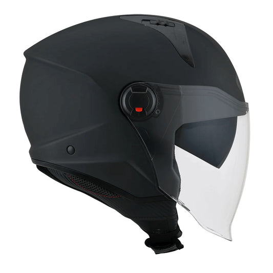 KYT D-City Plain Matt Black Helmet