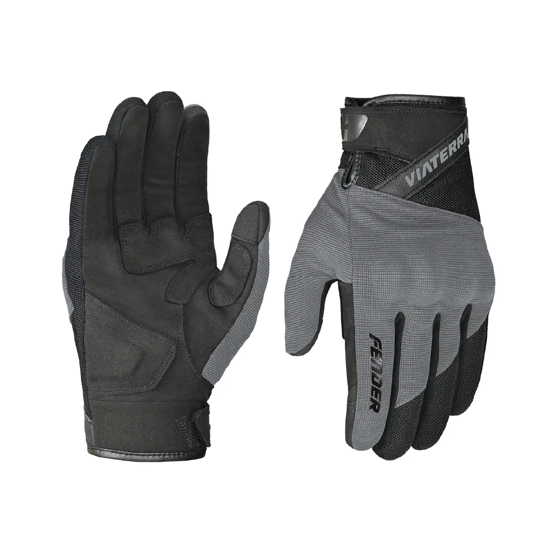 Viaterra Fender – Daily Use Motorcycle Grey Gloves for Men