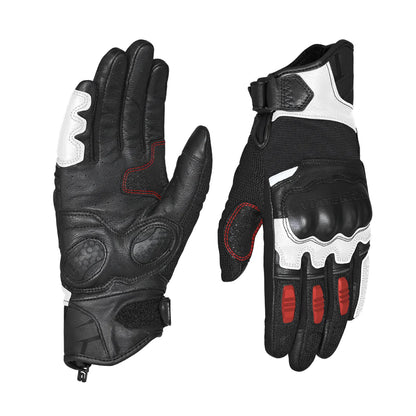 ViaTerra Holeshot – Black/Red Riding Gloves