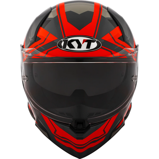 KYT R2R Pro Octane Black Red Gloss Helmet