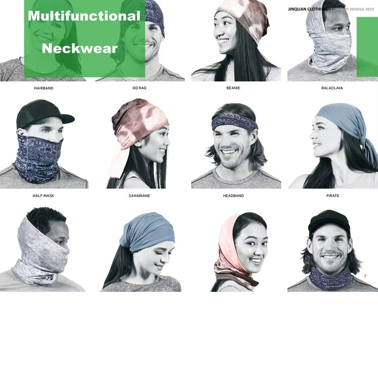 ICE Cool Bamboo Pro Head Scarf UPF50+(9 in 1)