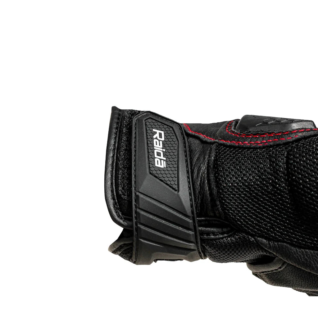 Raida AirWave Motorcycle Red Gloves - AH Helmets