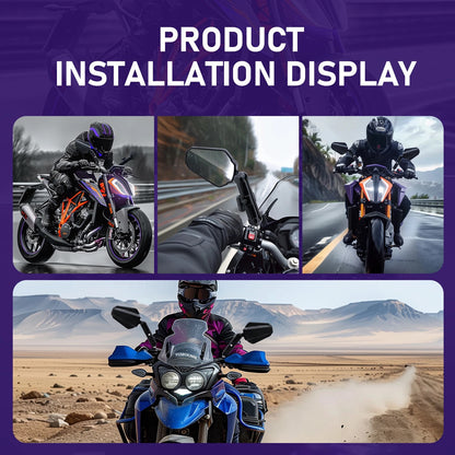 Motorcycle Folding Anti-Theft Rear View Mirror (Touring ADV)